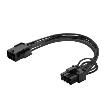 Savio AK-49 6-pin to 8-pin PCI-Express toitekaabel 0,18 m Must
