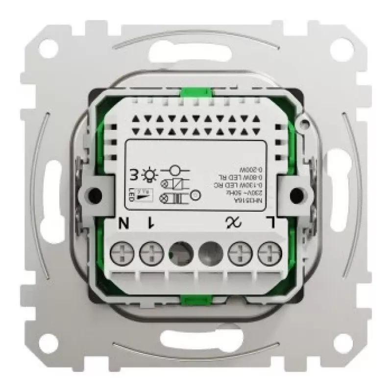 Pöörlev LED-dimmer Schneider Electric WDE002961, mitmejuhtmeline, 200 W, valge
