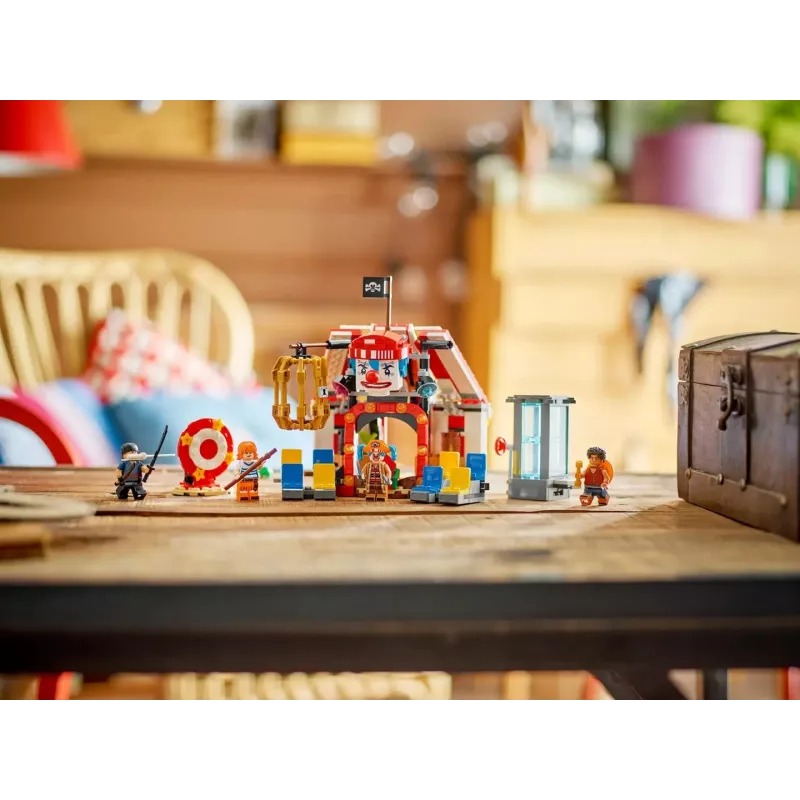 LEGO klotside mängukomplekt Buggy the Clowni tsirkusetelk 75637 — 573 tükki, 4 minifiguuri, vanus 8+