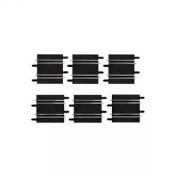 Rajaosad CARRERA sirgete komplekt — 3×100 mm + 3×114 mm must, 6 tk