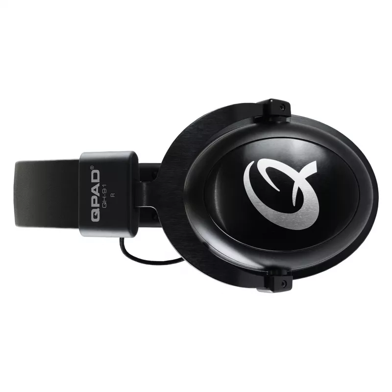 Peakomplekt QPAD QH-91 juhtmega peakomplekt, peapaelaga, ümberkõrvaklapiga, 15–25000 Hz, 2 m kaabel, must
