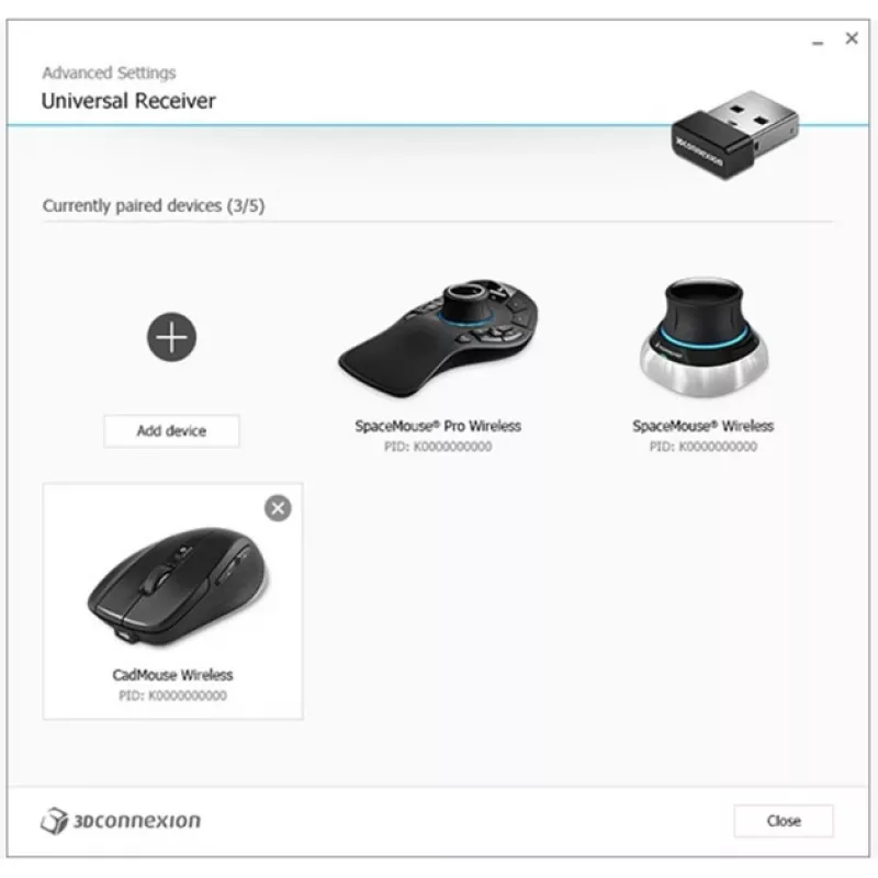 3DCONNEXION universaalne vastuvõtja