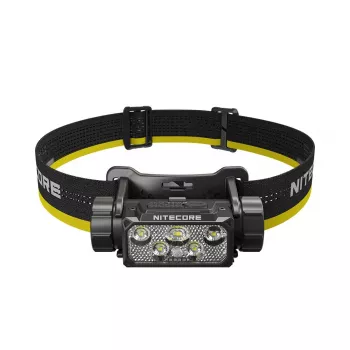 Nitecore HC70 UHE otsalamp, 1600 lm, 6 LED-i, IP68, USB-ga laetav, alumiinium, 172 g, must