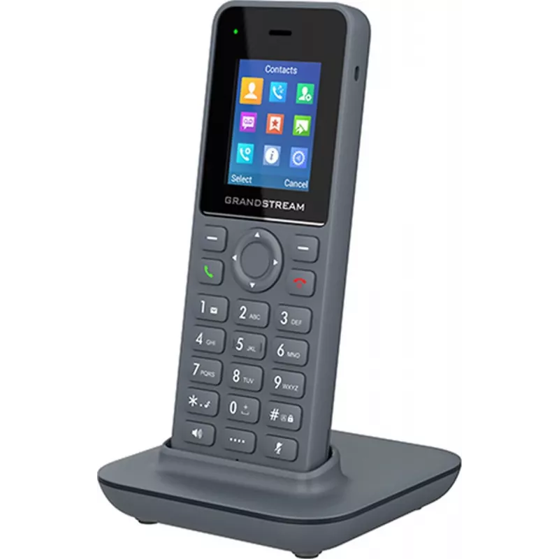IP-telefon Grandstream DP725 juhtmeta telefonitoru, hall, 1,8-tolline TFT-ekraan, 20 liini, Li-Ion 1500 mAh