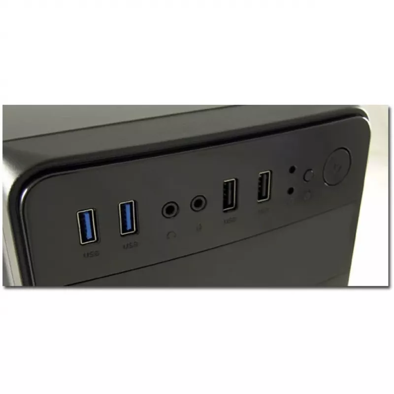 LC Power 2015MB - Torn - micro ATX - ilma toiteplokita - Must - USB/Audio (LC-2015MB-ON)