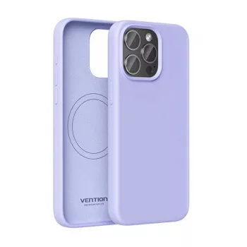 Telefonikott Vention Silicone Case KUFV0-40 iPhone 15 Pro Max jaoks, lilla, silikoon pehme puudutusega õhuke sobivus