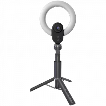 LORGAR Circulus 910, voogedastuse veebikaamera, 5MP 2592X1944 maksimaalne eraldusvõime, kuni 60 kaadrit sekundis, 1/2,8, Sony STARVIS CMOS pildisensor, täisklaasist objektiiv, 5,5-tolline sisseehitatud ringvalgus (1700–14 000K), kokkupandav statiiv, autom