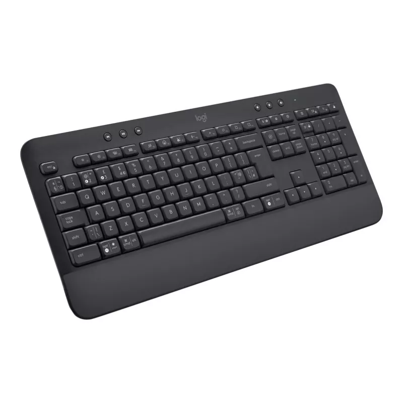 Logitech Signature K650 - Klaviatuur - Juhtmevaba - Bluetooth 5.1 - QWERTZ - Rootsi - Grafiit