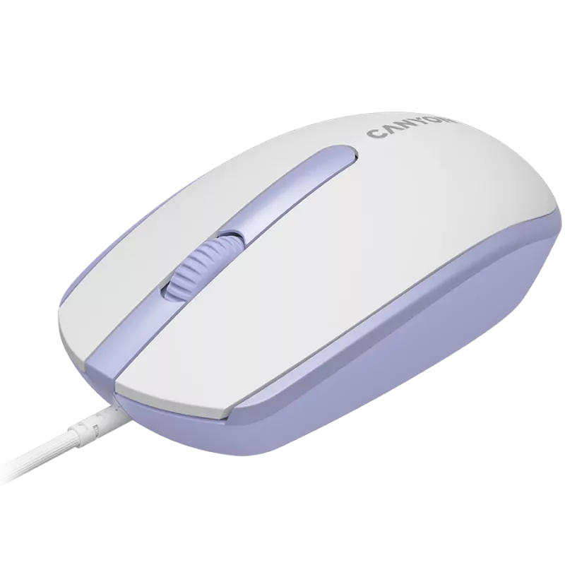 CANYON hiir M-10 juhtmega valge lavendel