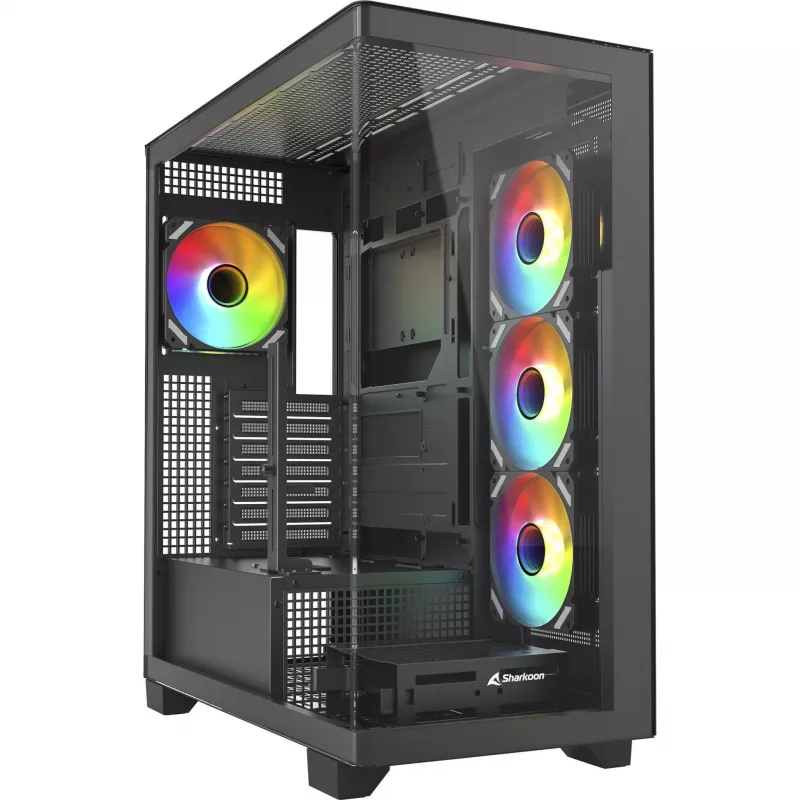 ELITE SHARK CA500, tornkorpus must, karastatud klaas x 2