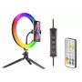 Ringvalgusti RGB 26 cm statiiviga