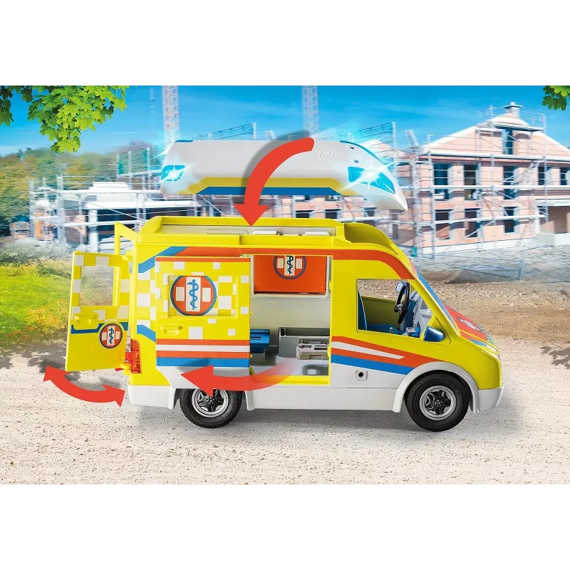 Playmobil 71202 City Life kiirabi valgus- ja heliefektidega mänguasi sobib vanusele 4+ üksik