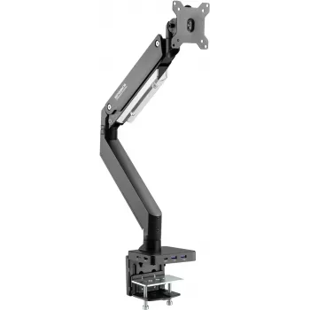 SpeaKa Professional SP-MM-810 ühepesaline monitori-lauakinnitus 43,2 cm (17) - 88,9 cm (35) integreeritud dokkimisjaamaga, gaasivedrutehnoloogia, kallutatav, pööratav (SP-10506476)