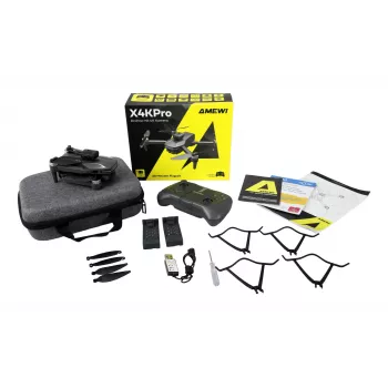 Amewi X4KPro, 4 rootorit, 3840 x 2160 pikslit, 1500 mAh, hall