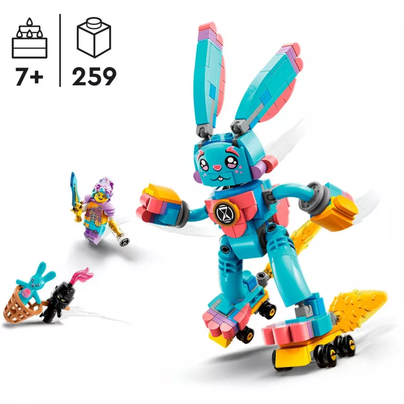 LEGO komplekt DREAMZzz Izzie ja Bunchu Jänes 71453 – mängukomplekt minifiguuride ja tarvikutega