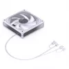 120mm PWM ARGB jahutusventilaator Jonsbo ZA-120 valge — mudel ZA-120W, PWM juhtimine, ARGB valgustus
