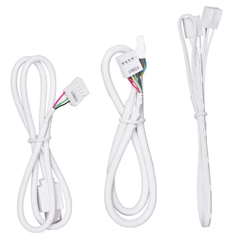 USB- ja PWM-jaotur Lian Li EDGE HUB EG-HUB01W — 4× USB, 6× PWM, valge