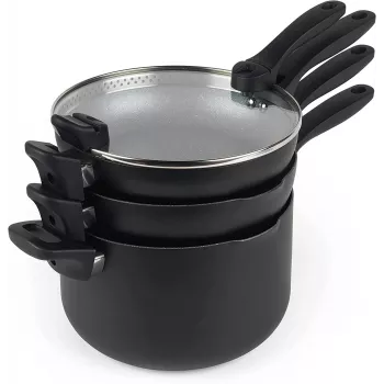 Kööginõude komplekt Russell Hobbs RH01840EU7 — 4-osaline virnastatav metallik marmor