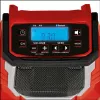 TC-RA 18 Li BT - Solo, ehitusplatsi raadio punane/must, Bluetooth, ilma aku ja laadijata