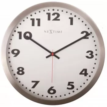 NeXtime kell 2521 araabia numbritega, Ø33 cm, seinakell, valge