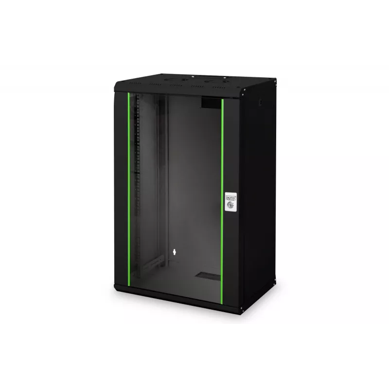 Digitus Unique DN-19 20-U-SW - kapp - võrgukapp - sobib seinapaigalduseks - must, RAL 9005 - 20U - 48,3 cm (19) (DN-19 20-U-SW)