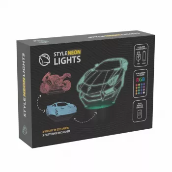 LED-sõiduki RGB 3D-valguskaunistus MANTA SNL120RGB — RGB-lamp autodele ja mootorratastele