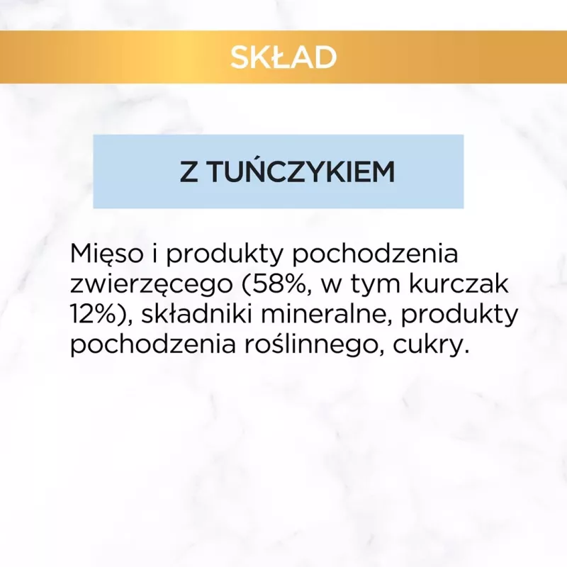 Märg kassitoit Purina GOURMET Gold Adult tuunikala 85 g purk, valku 10,5%, rasva 7%, niiskust 77,5%