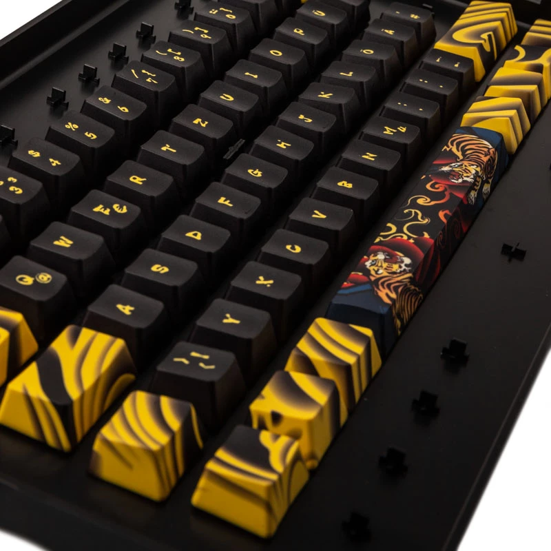 Keycap set Triton TIGER SKETCH Limited — PBT material, German layout (DE)