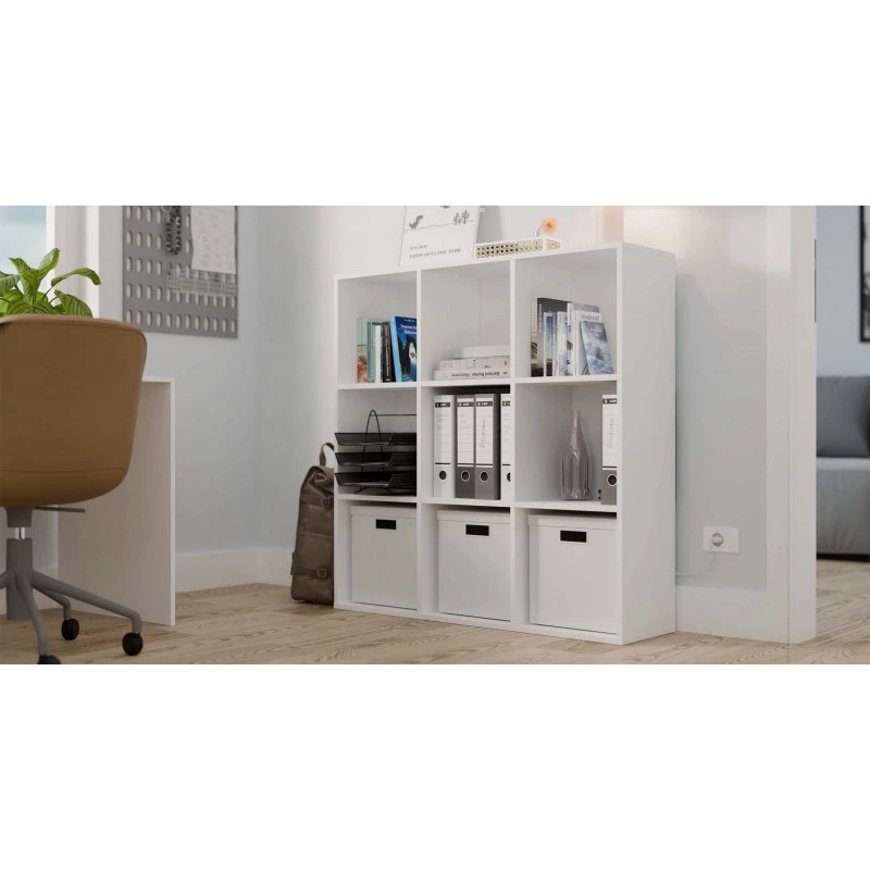 MALAX 3x3 H Valge SHELVING UNIT