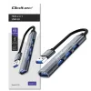 USB-jaotur QOLTEC 53793 — USB 3.0 sisend, 3× USB 2.0 porti