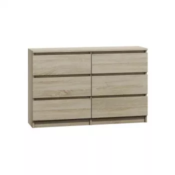 Kummut Top e Shop M6 120 SON 2x3, tamm, 6 sahtlit, 1200×300×770 mm
