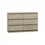 Kummut Top e Shop M6 120 SON 2x3, tamm, 6 sahtlit, 1200×300×770 mm