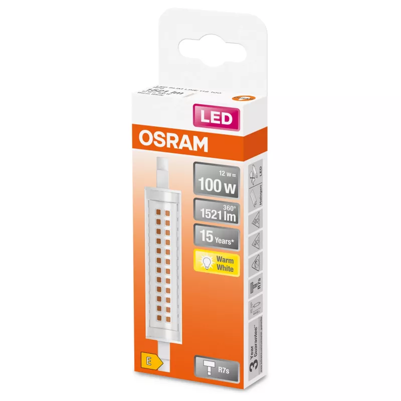 LEDvance Osram õhuke LINE LED-pirn 12 W R7s 1521 lm 2700 K