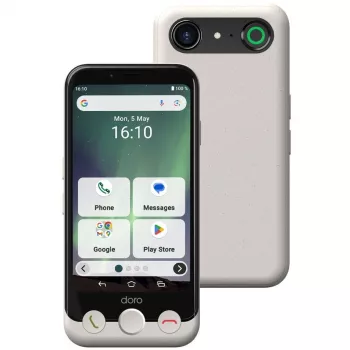 Nutitelefon Doro Aurora A10 4.5 tolli 4GB RAM 64GB Must Valge