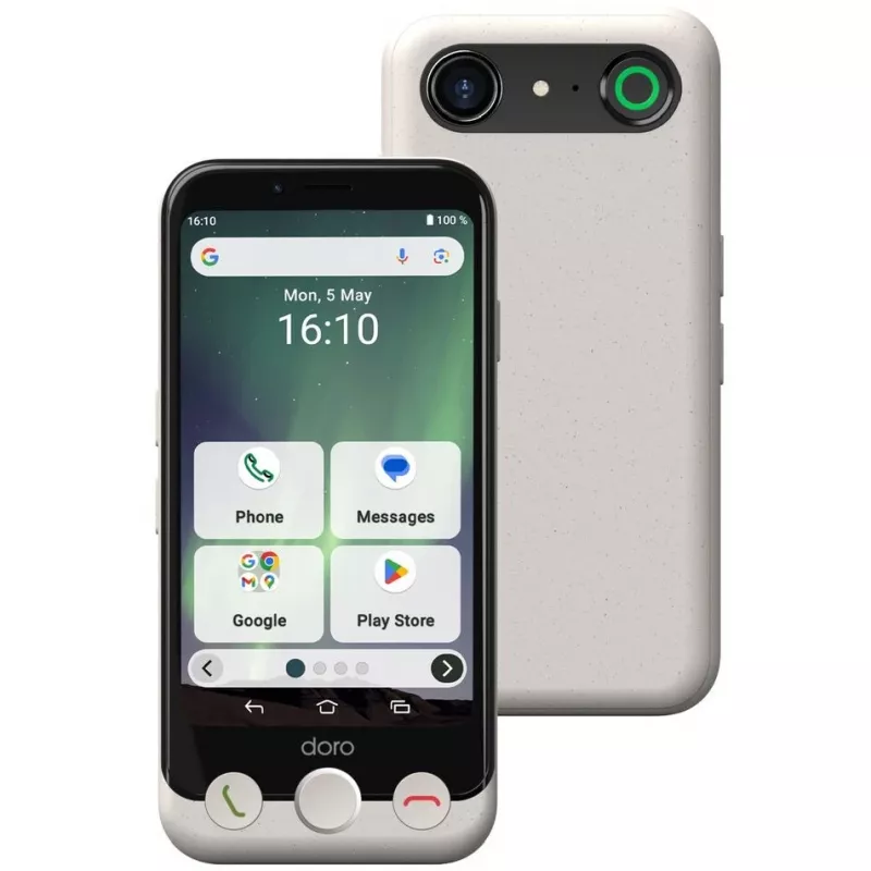 Nutitelefon Doro Aurora A10 4.5 tolli 4GB RAM 64GB Must Valge