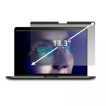 Qoltec Filtro Privaatsus GDPR MacBook Air 13 6 Magnetiline Silmade Kaitse (13.60, 16:9), Kaitsekile sülearvutile