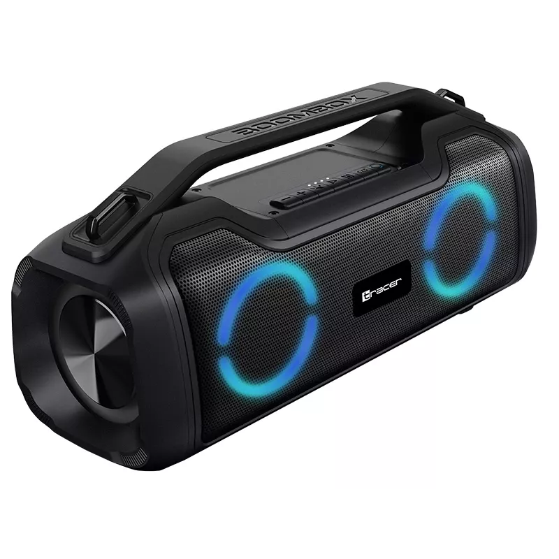 Stereo portable speaker TRACER BigBoy TWS Bluetooth 40W RMS, Bluetooth 5.3, 12h battery, Must