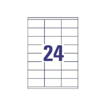 Universaalsed sildid 70x35mm InkjetLaserCopy A4 100 lehte 2400 tk Valge