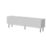 TV-kapp cama meble LUCCA 4D, 2000×400×590 mm, valge, puitlaastplaadist pealispind
