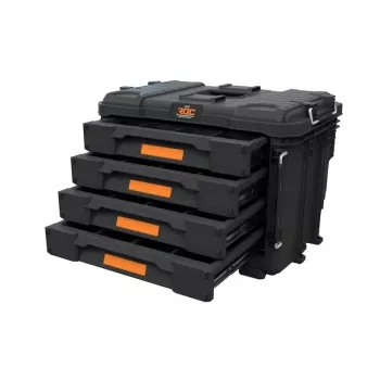 Tööriistakast KETER DIY ROC Pro Gear 4 Drawers Unit XL 4 sahtliga, tehnopolümeer, 25 L