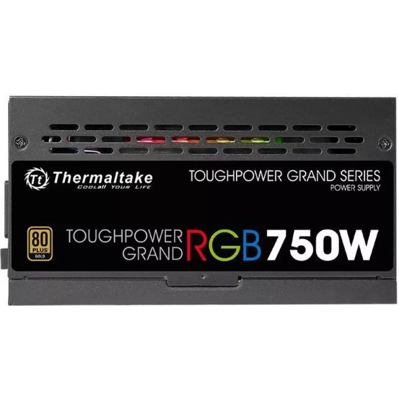 Thermaltake ToughPower Grand RGB 750W Gold - Toiteplokk (sisemine) - ATX12V 2.4/ EPS12V 2.92 - 80 PLUS Gold - AC 100-240 V - 750 W - Active PFC -