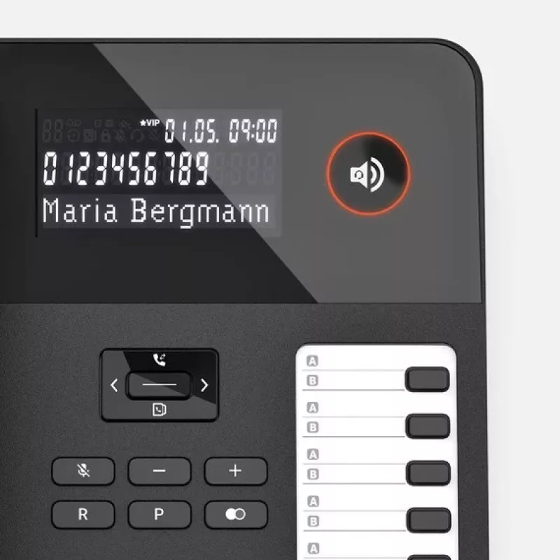 Juhtmega lauatelefon Gigaset DESK 600 Must — juhtmega lauatelefon kõnefunktsiooniga