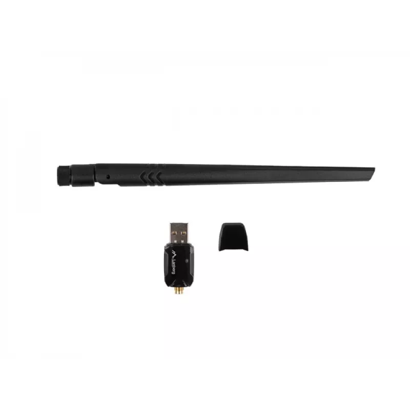 Lanberg USB-adapter traadita võrgukaart NC-0900-WIE USB 2.0 Dual Band AX900 1X EXT Antenn