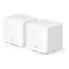 Võrgusüsteem MERCUSYS Halo H60X (2 tk) kaheribaline Wi‑Fi 6, 1500 Mbps, kuni 350 m², 2x LAN, sisemised antennid, valge