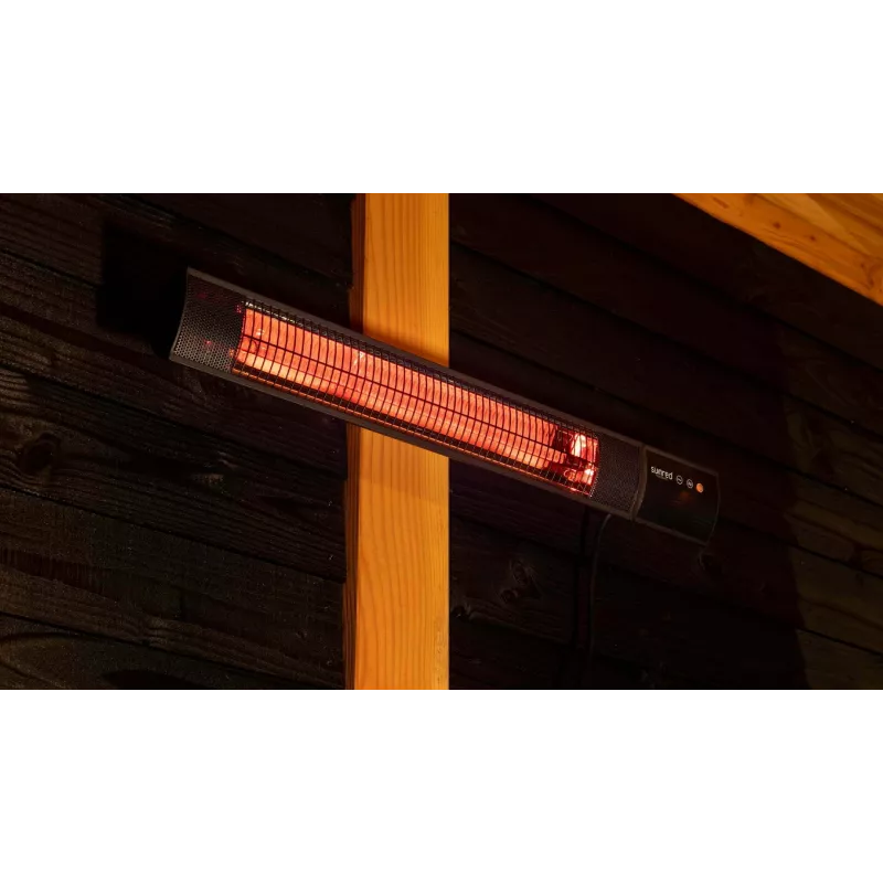 Infrapuna kütteseade SUNRED RD-DARK-25, 2500 W, seinale kinnitatav, IP55, must