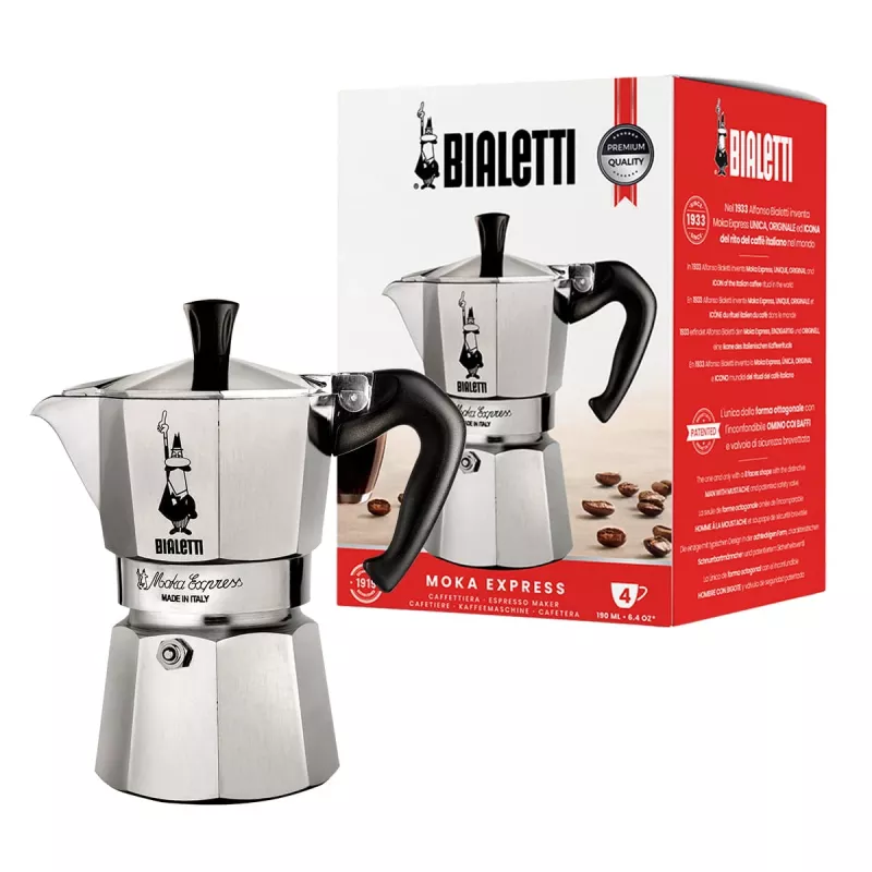 Bialetti Moka Express Moka pott 0,23 L Alumiinium