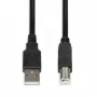 iBox IKU2D USB kaabel 3 m USB 2.0 USB A USB B Must