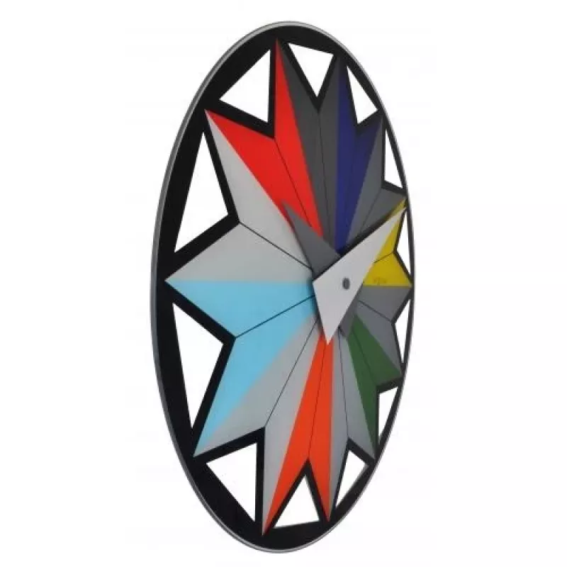 NeXtime klok 8163 Circus, Ø43 cm, seinakell, must/mitmevärviline