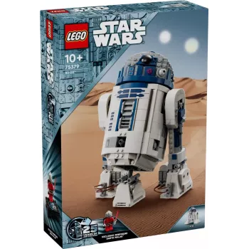 LEGO ehitatav droid R2‑D2 komplekt 75379 — 1050 osa, 10+ aastat, 160×110×240 mm, 0,24 kg