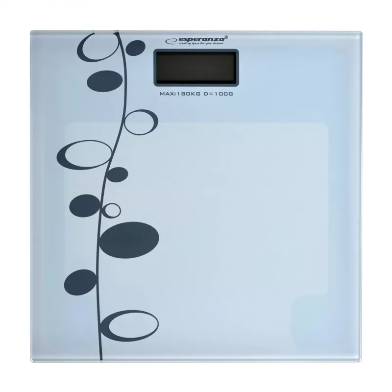 Isiklik vannitoakaal Esperanza Zumba EBS005 - elektrooniline, 180 kg, valge klaas